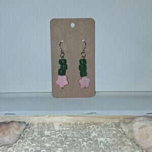 Handmade Boho Hippie Flower Dangle Earrings for Women Boho Jewelry